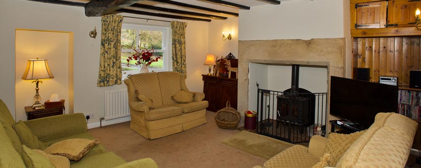 Lounge at Binks Cottage, Co Durham